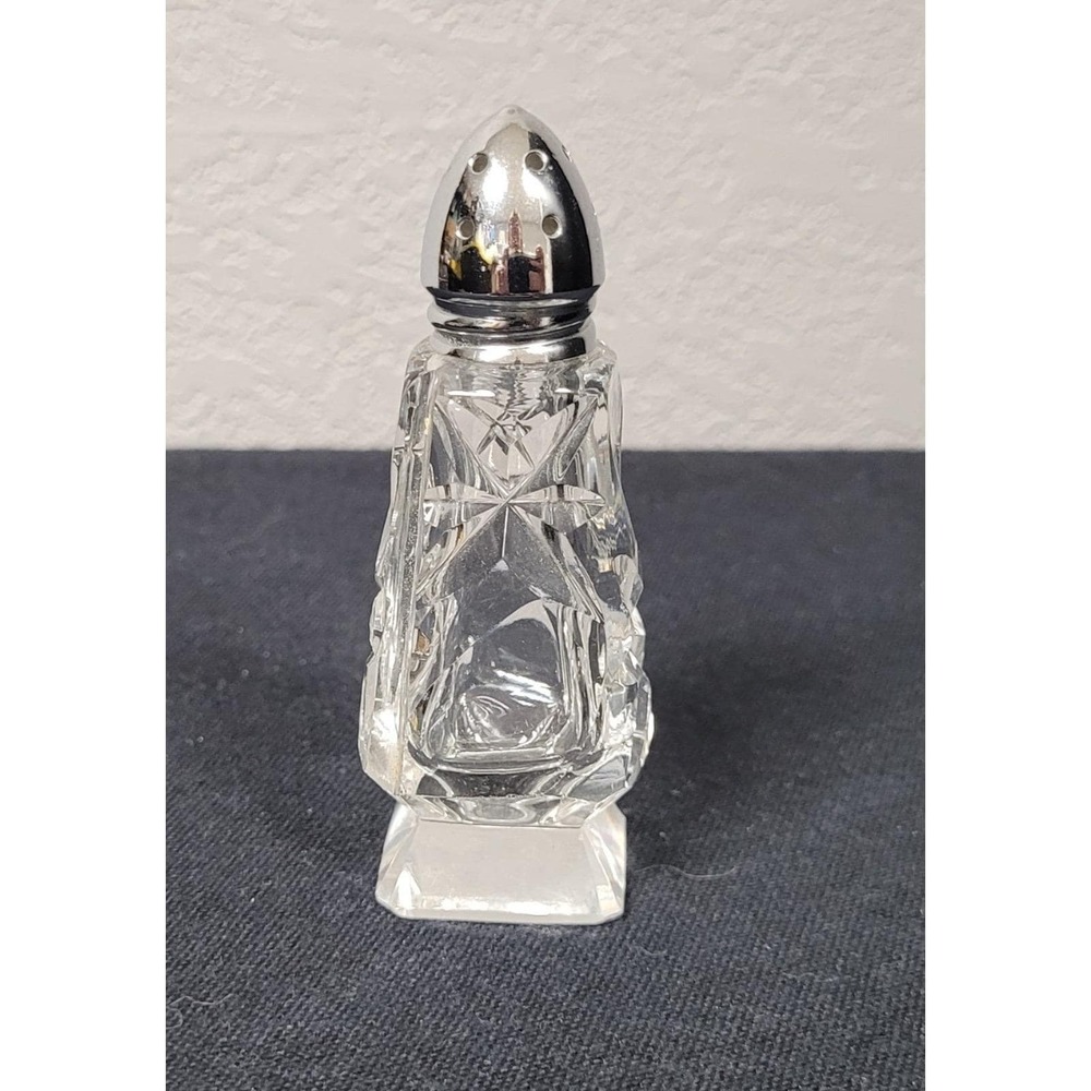 Vintage 1970s Anchor Hocking Clear Glass Salt or Pepper Shaker Replacement